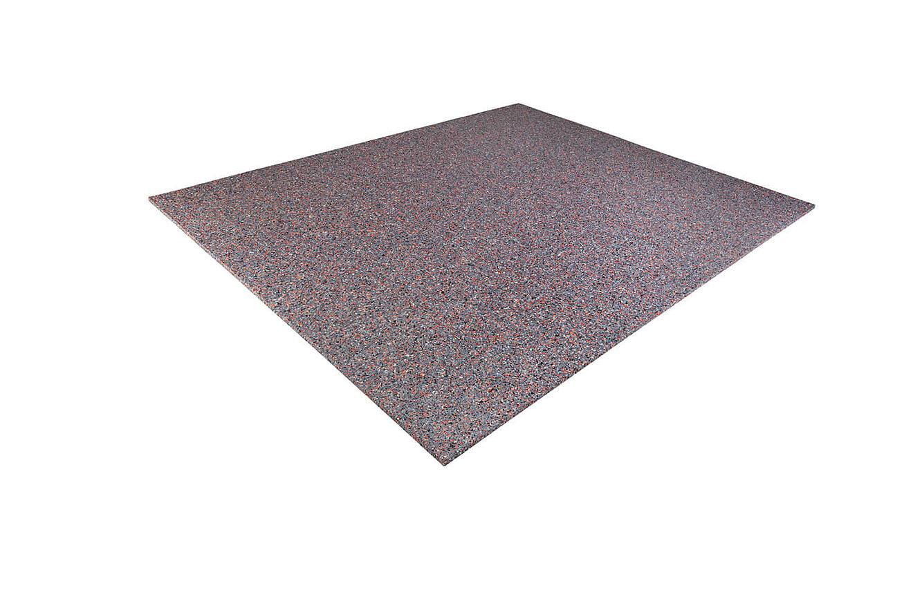 REGUPOL terrace solid – Durable Terrace & Construction Protection Tile Square grey terrace tile “REGUPOL terrace solid” on a white background