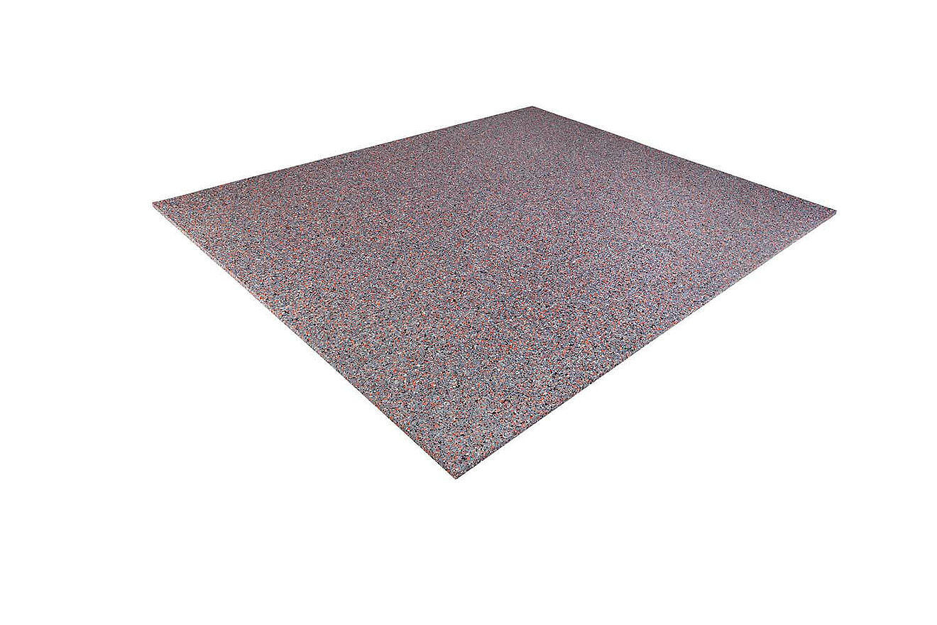 REGUPOL terrace solid fire – Fire-Resistant Terrace Tile Square grey terrace tile “REGUPOL terrace solid fire” on a white background